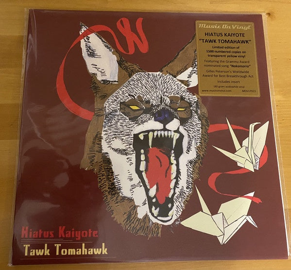 Hiatus Kaiyote ‎– Tawk Tomahawk (2012) - New LP Record 2021 Music On Vinyl Europe Import Yellow 180 gram Vinyl & Numbered - Neo Soul / Funk / Jazz - Shuga Records