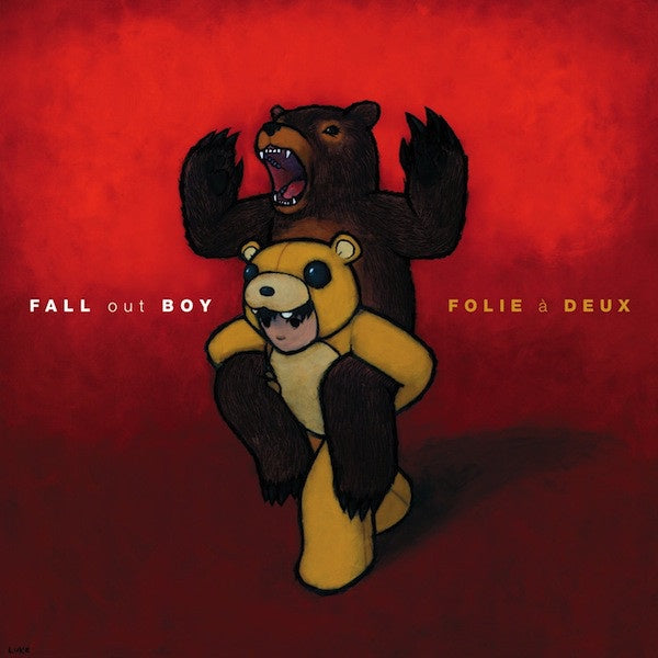 Fall Out Boy ‎– Folie À Deux - Mint- 2 Lp Record 2008 Island USA Red & Orange Vinyl & Poster - Pop Punk / Pop Rock - Shuga Records