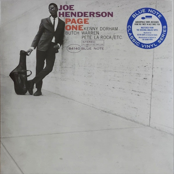 Joe Henderson ‎– Page One (1963) - New LP Record 2021 Blue Note 180 gram Vinyl - Jazz - Shuga Records