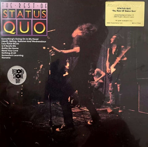 Status Quo ‎– The Rest Of Status Quo (1976) - New LP Record Store Day 2021 Europe Import RSD Purple 180 gram Vinyl & Numbered - Classic Rock