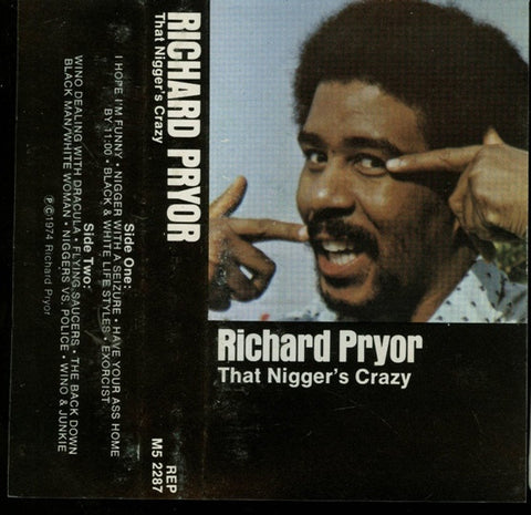 Richard Pryor - That Nigger's Crazy - Used Cassette Tape 1974 Reprise Records - Comedy
