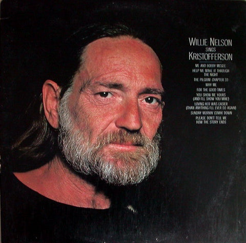 Willie Nelson ‎– Willie Nelson Sings Kristofferson - VG+ LP Record 1979 Columbia USA Vinyl - Country