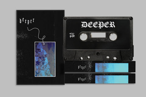Deeper - Deeper - New Cassette 2018 Firetalk Limited Edition Black Tape - Indie Rock / New Wave / F'n AMAZING