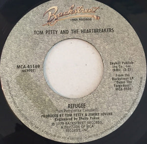Tom Petty and The Heartbreakers - Refugee / It's Rainin' Again - VG+ 7" Single 45rpm 1980 Backstreet Records USA - Rock