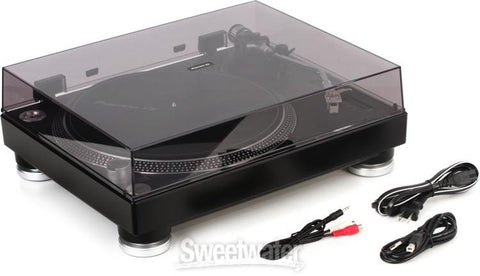 Pioneer DJ PLX-500-K - Turntable with Direct-drive Motor, Preamplifier, Headshell with Cartridge and Stylus, and USB Output - Black