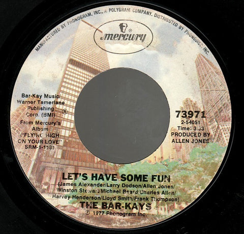 The Bar-Kays ‎– Let's Have Some Fun / Cozy - M- 7" Single 45rpm 1977 Mercury USA - Funk / Disco