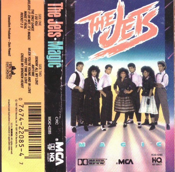 The Jets ‎– Magic - Used Cassette 1987 USA MCA Records - Synth-Pop - Shuga Records