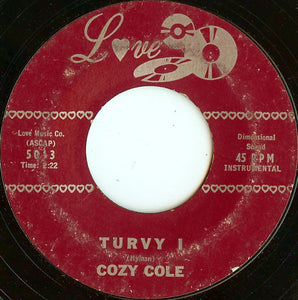 Cozy Cole - Turvy VG - 7" Single 45RPM 1958 Love USA - Jazz