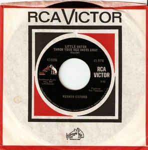 Vernon Oxford- Little Sister Throw Your Red Shoes Away / The Old Folks' Home- VG 7" Single 45RPM- 1967 RCA Victor USA- Folk/Country