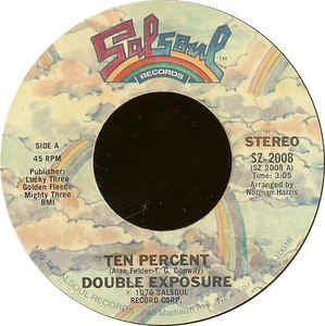Double Exposure ‎– Ten Percent / Pick Me - VG 7" Single 45RPM 1976 Salsoul Records USA - Funk / Soul