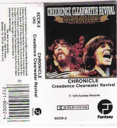 Creedence Clearwater Revival - Chronicle - The 20 Greatest Hits - VG+ 1976 USA Cassette Tape - Rock