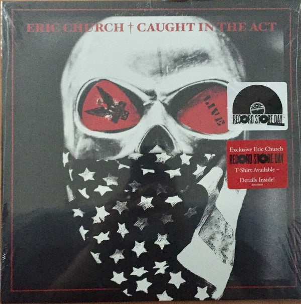 Eric Church - Caught in The Act (Live) - New Vinyl 2017 EMI Nashville Record Store Day Exclusive 2-LP on Red Vinyl + T-Shirt Offer, Limited to 2500 - Country Rock