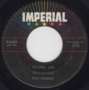 Fats Domino- Telling Lies / When The Saints Go Marching In- VG+ 7" SIngle 45RPM- 1958 Imperial USA- Rock - Shuga Records