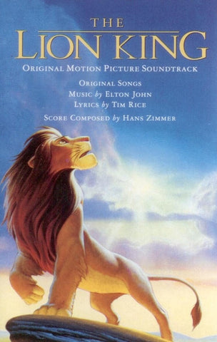 Elton John, Tim Rice, Hans Zimmer ‎– The Lion King (Original Motion Picture Soundtrack) - Used Cassette 1994 Walt Disney Tape - Soundtrack