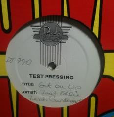 Fast Eddie Featuring Sundance ‎– Git On Up - VG- 12" Single Record 1989 D.J. International USA Test Press Vinyl - Chicago House / Hip-House