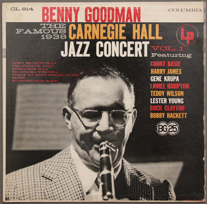 Benny Goodman ‎– The Famous 1938 Carnegie Hall Jazz Concert Vol.1 - Mint- Mono USA (1970's Press) - Jazz