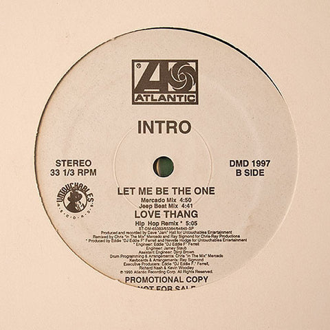 Intro - Let Me Be The One VG+ - 12" Single 1993 Atlantic USA - Hip Hop