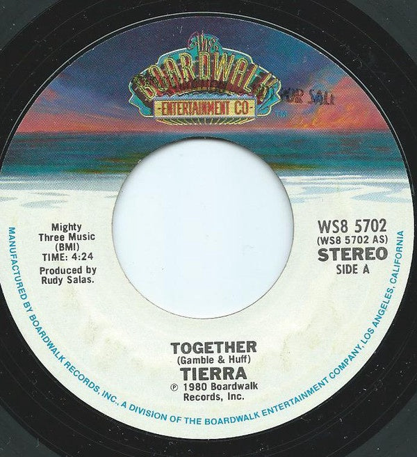Tierra ‎– Together / Zoot Suit Boogie - VG+ 45rpm 1980 USA - Rock / Pop - Shuga Records