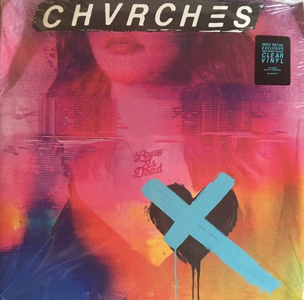 Chvrches - Love is Dead - Mint- LP Record 2018 Glassnote USA Indie Exclusive 180 gram Clear Vinyl & Download - Dance-pop / Synth-Pop / Indie Pop