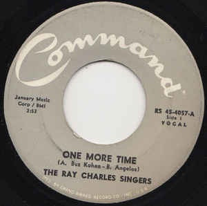The Ray Charles Singers- One MoreTIme / Bluesette- VG+ 7" Single 45RPM-