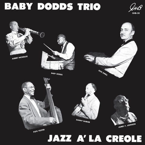 Baby Dodds Trio - Jazz A' La Creole - New Vinyl Lp 2018 ORG Music Reissue on Transparent Blue Vinyl - New Orleans Jazz