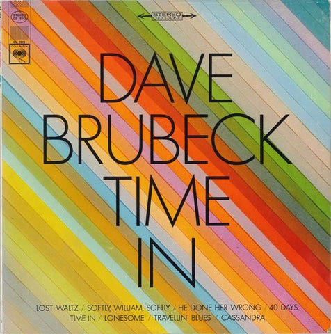 Dave Brubeck ‎– Time In (1966) - New LP Record 2018 Columbia ORG Music 180 gram Vinyl - Jazz / Hard Bop / Cool Jazz