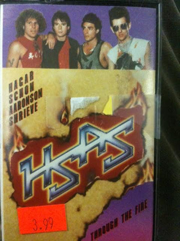 HSAS ‎– Through The Fire - Used Cassette Tape Geffen 1984 USA - Rock / Hard Rock