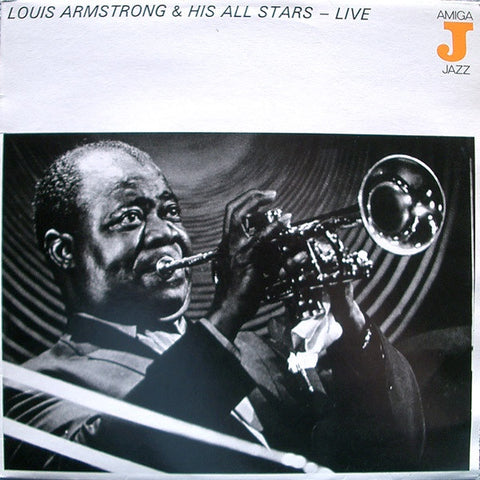 Louis Armstrong And His All-Stars ‎– Live - VG+ 1981 AMIGA German Mono Lp - Jazz