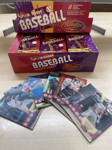 Vintage 3D Baseball Trading Cards