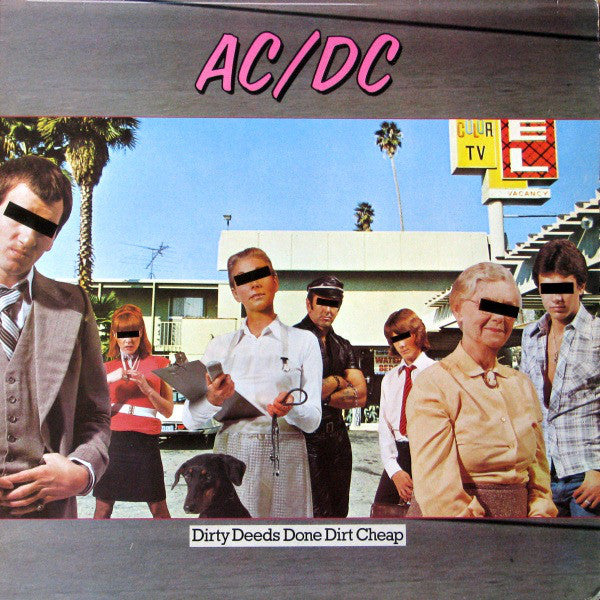 AC/DC ‎– Dirty Deeds Done Dirt Cheap VG+ Lp Record 1976 UK Import - Hard Rock - Shuga Records
