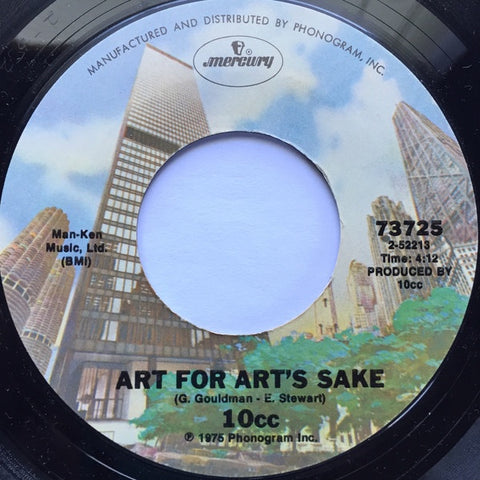 10cc - Art For Art's Sake / Get It Whie You Can - VG+ 7" Single 45RPM 1975 Mercury USA - Rock / Art Rock
