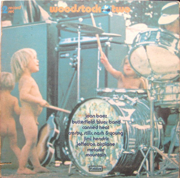 Various - Woodstock Two (Jimi Hendrix/Jefferson Airplane/Mountain/Canned Heat/CSN&Y & more) - VG 2xLP Record 1971 USA Original Vinyl - Rock