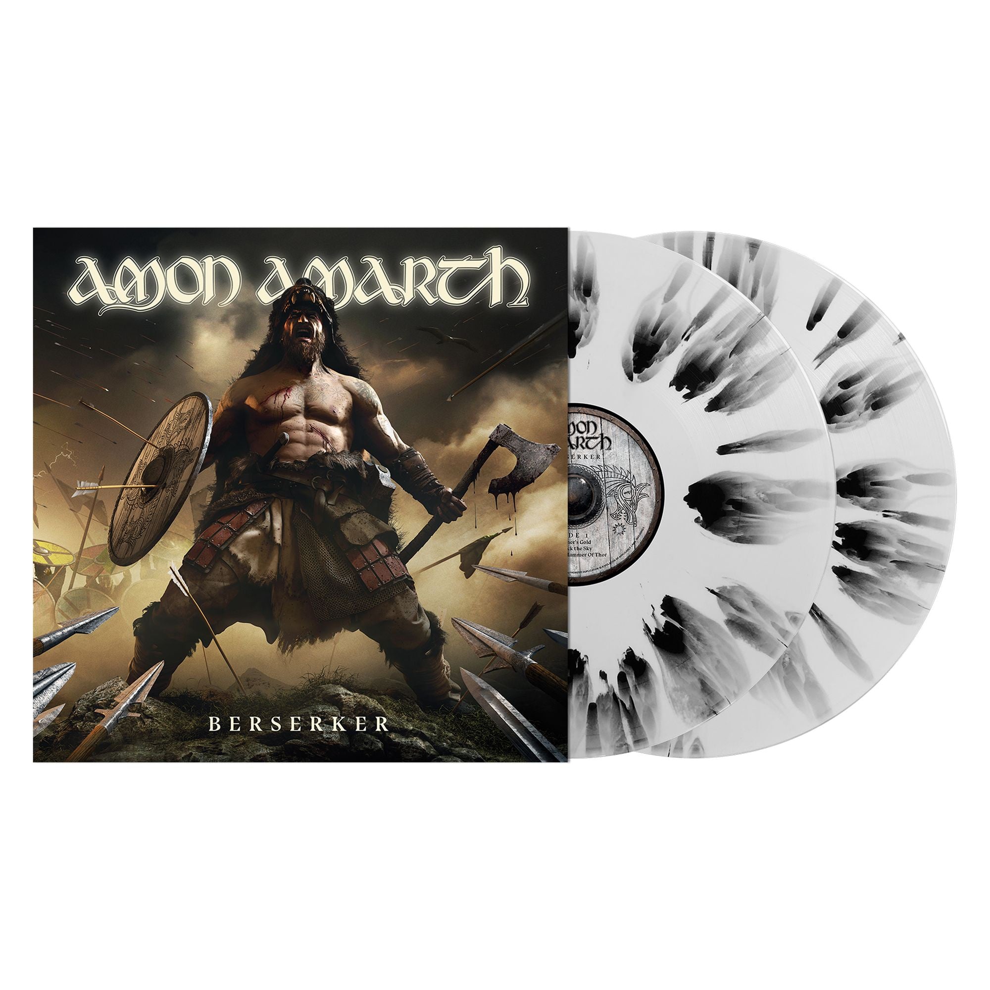 Amon Amarth ‎– Berserker - New 2 Lp 2019 Metal Blade White with Black Splattered Vinyl - Metal