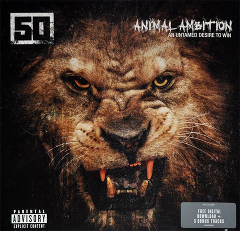 50 Cent ‎– Animal Ambition (An Untamed Desire To Win) - New 2 LP Record G Unit USA Vinyl & Download - Hip Hop