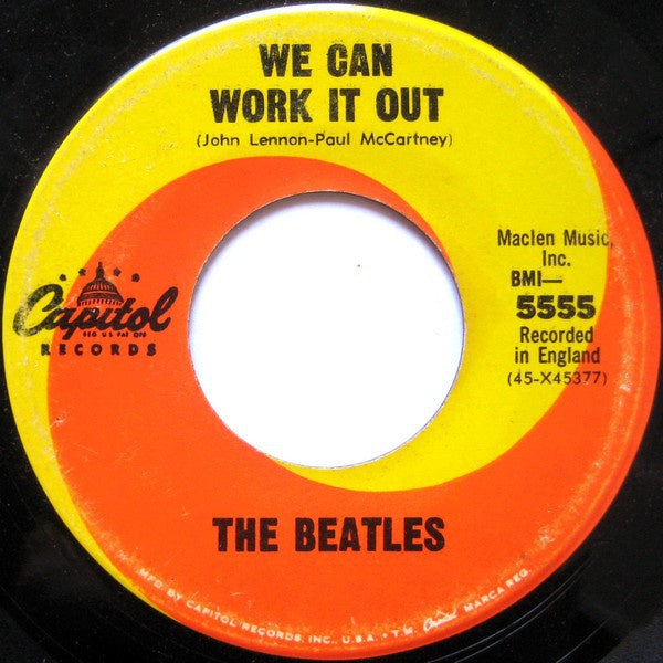 The Beatles ‎– We Can Work It Out / Day Tripper - VG 7" Single 45 Record 1965 USA Capitol - Rock / Pop - Shuga Records