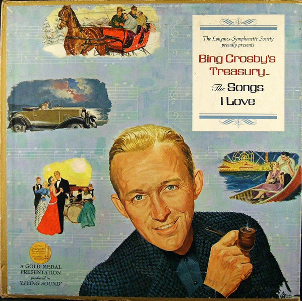 Bing Crosby - Bing Crosby's Treasury - The Songs I Love - VG+ 6 LP Record Box Set 1966 Longines Symphonette USA Vinyl - Jazz / Swing / Big Band / Vocal - Shuga Records