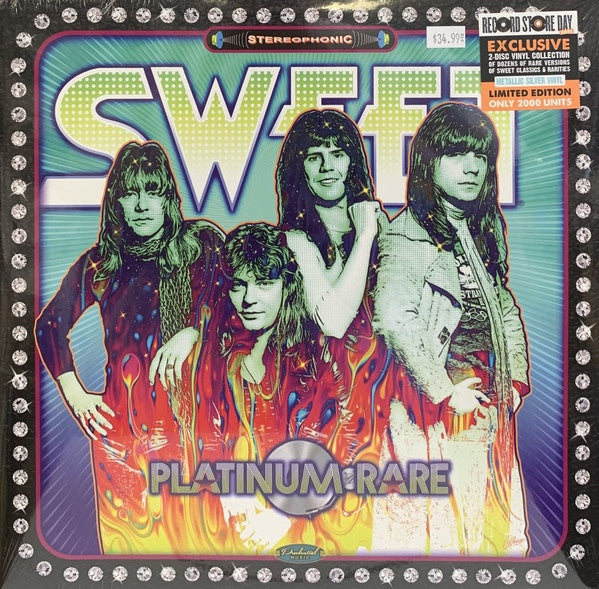 The Sweet ‎– Platinum Rare - New 2 LP Record Store Day 2021 Prudential RSD Silver Vinyl - Rock / Glam - Shuga Records