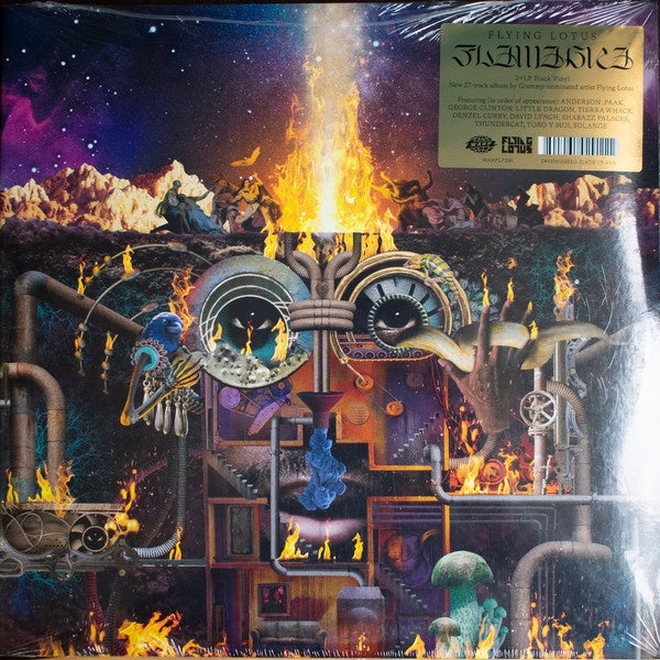 Flying Lotus ‎– Flamagra - New 2 LP Record 2019 Warp Black Vinyl & Download - Hip Hop / Jazzy Hip-Hop / Abstract - Shuga Records