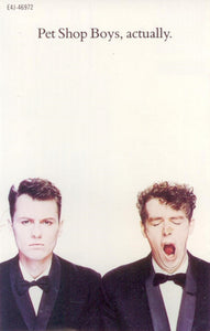 Pet Shop Boys - Actually - VG+ 1987 USA Cassette Tape - Rock