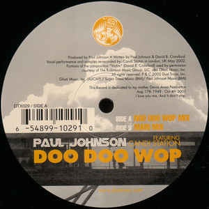 Paul Johnson Featuring Candi Station ‎– Doo Doo Wop – Doo Doo Wop - New 12" Single Record 2002 USA Dust Trax Vinyl - Chicago House