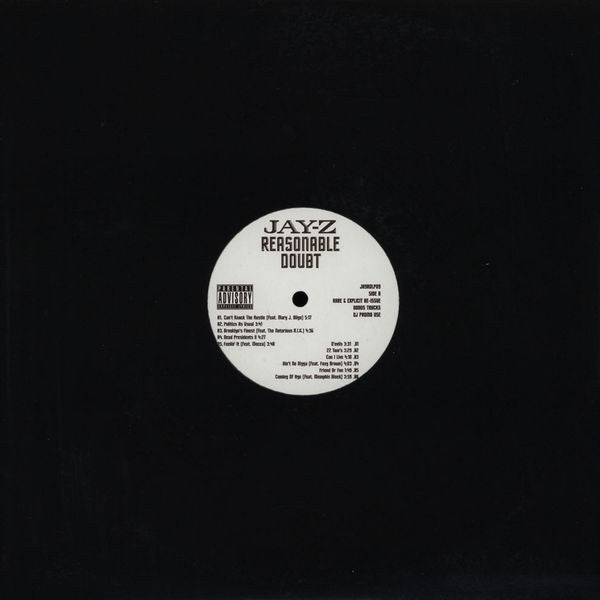 Jay-Z ‎– Reasonable Doubt - New 2 LP Record 2010 Promo UK Import Vinyl - Hip Hop - Shuga Records