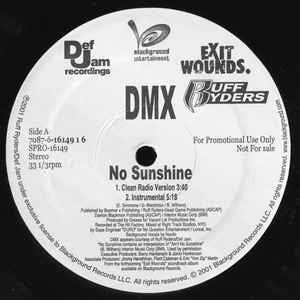 DMX - No Sunshine - M- 12" Single Promo 2001 Virgin USA - Hip Hop