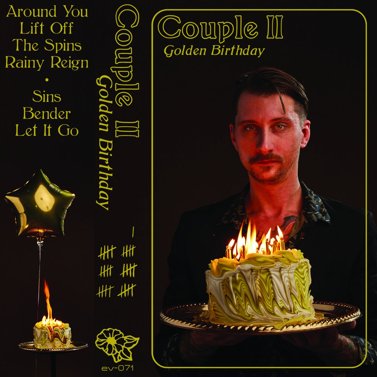 Couple II - Golden Birthday - New Cassette 2019 Eye Vybe Limited Edition Brown Tape - Electronic / Synthpop / Local