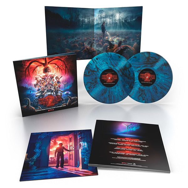 Kyle Dixon & Michael Stein – Stranger Things 2 (A Netflix Original Series) - New Vinyl 2017 Lakeshore Records 2LP Pressing on ' Upsidedown Inter-Dimensional Blue' Vinyl with Gatefold Jacket and Insert - Soundtrack / Series - Shuga Records