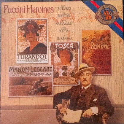 Various ‎– Puccini Heroines - MINT- 1985 CBS Masterworks Pressing with Insert - Classical