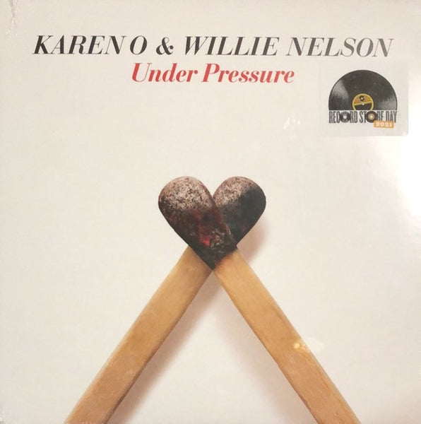 Karen O & Willie Nelson ‎– Under Pressure - New 7" Single Record Store Day 2021 BMG RSD White/Blue Vinyl - Pop Rock - Shuga Records
