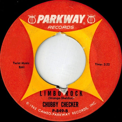 Chubby Checker ‎– Popeye / Limbo Rock - VG 45rpm 1962 USA Parkway Records - Rock