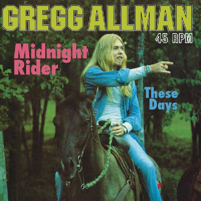 Gregg Allman - Midnight Rider / These Days - New 12" Single Record 2018 Analogue Productions USA 200 gram Vinyl - Southern Rock