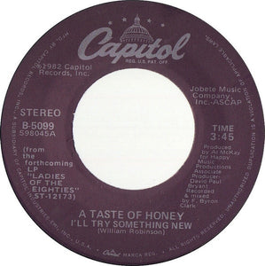 A Taste Of Honey ‎– I'll Try Something New / Good-Bye Baby - VG+ 45rpm 1980 USA - Soul / Funk - Shuga Records