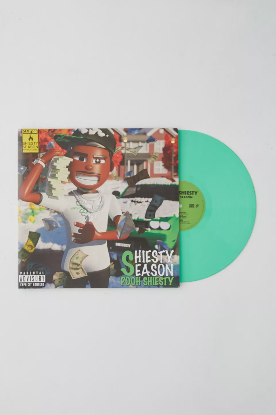 Pooh Shiesty - Shiesty Season - VG+ LP Record 2023 Atlantic 1017 Urban Outfitters Green Vinyl - Hip Hop / Trap - Shuga Records
